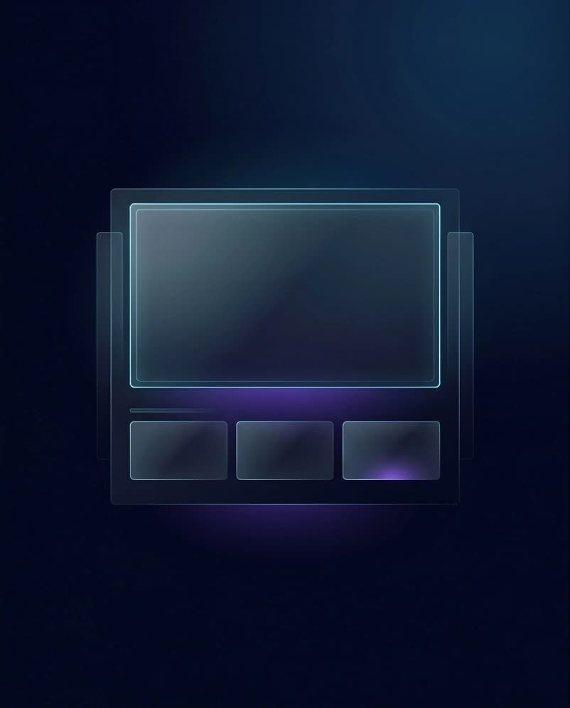 Premium UI streaming interface concept